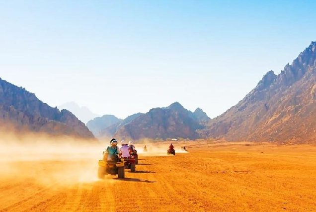 Moto Quad al Desierto En Hurgada a Puesta Del Sol