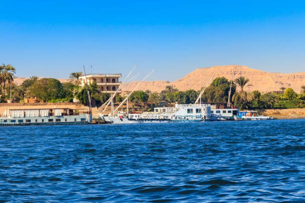 View of Nile river in Luxor Egypt