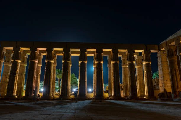 Pillars of an ancient building discovered in Egypt