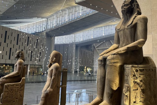 Grand Egyptian Museum Grand Staircase Statues