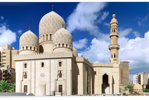 Mosque of Abu El Abbas Masjid, Alexandria, Egypt. Panorama